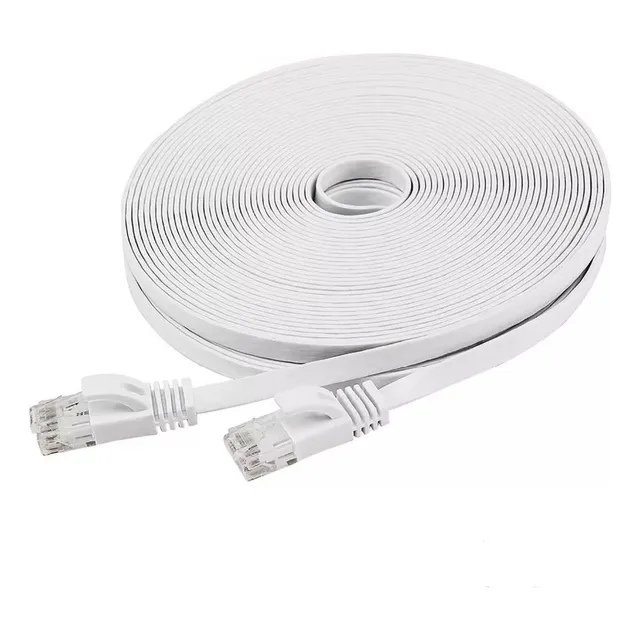 Cable De Red Ethernet Internet 50 Metros Rj45 Cat 6 Plano Una Ganga® 241213
