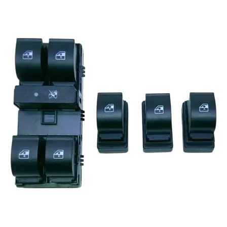 Interruptor Vidro Elétrico Mobi 3 Simples + Quadruplo Branco