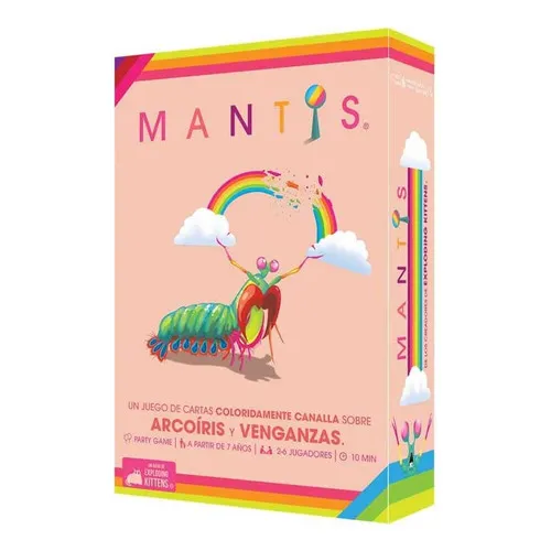 Juego De mesa Mantis Arcoiris y Venganzas Asmodee Exploding Kittens