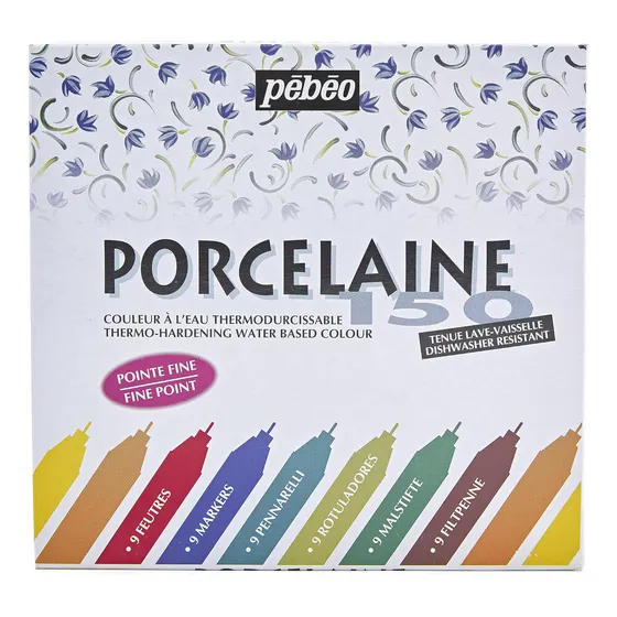 Juego De Rotuladores Pebeo Pe021010 Porcelaine 150 China, 9