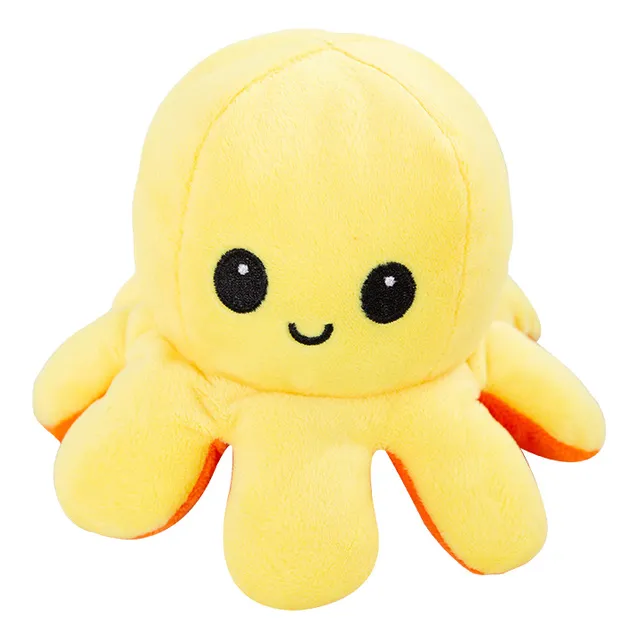 Pulpo De Peluche Reversible 20cm50g Juguete De Humor