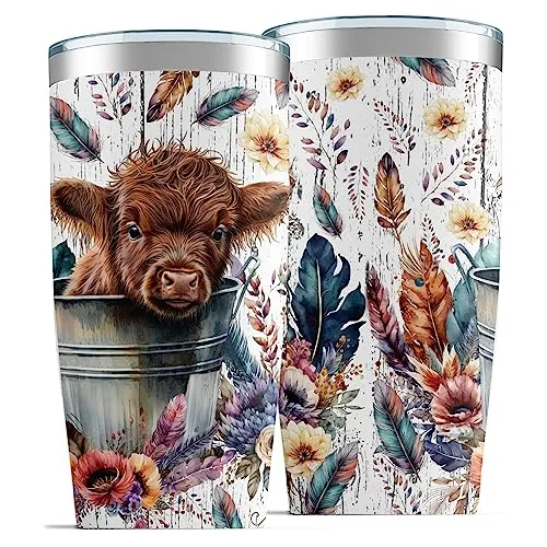 Orolemon7 Regalo De Vaca De Alta Tierra, Agitador De Gqh1h