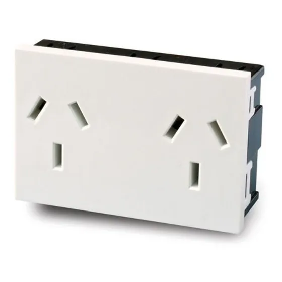 Modulo Toma Doble Cambre 6997 Easyfit 2x10amp 250v Color Blanco