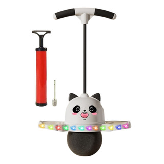 Pelota Pogo Con Forma De Panda Y Asa Con Luz De Colores Para Pelota Pogo Con Forma De Panda Y Asa Con Luz De Colores Para