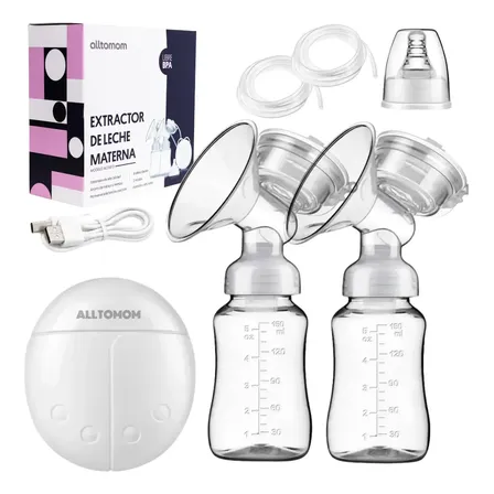 Sacaleche Eléctrico Alltomom 6812 Doble Extracción USB Silicona BPA Free