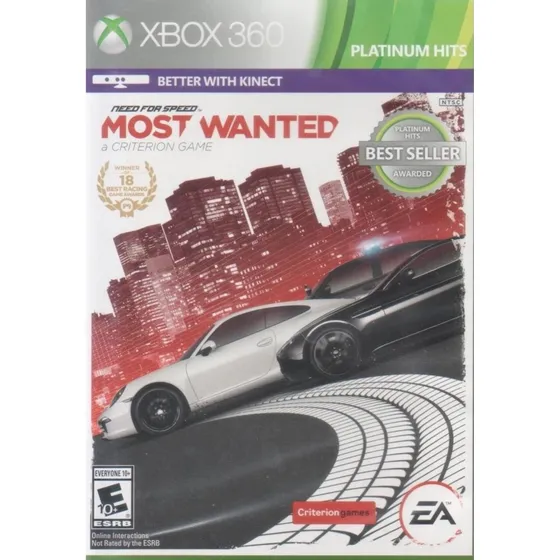 Need For Speed Most Wanted (platinum Hits/kinect))- Xbox-360