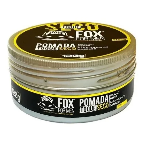 Pomada Toque Seco Fox For Men 120g Fixação Forte Matte
