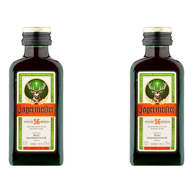 Pack De 2 Licor Jagermeister Mini 20 Ml