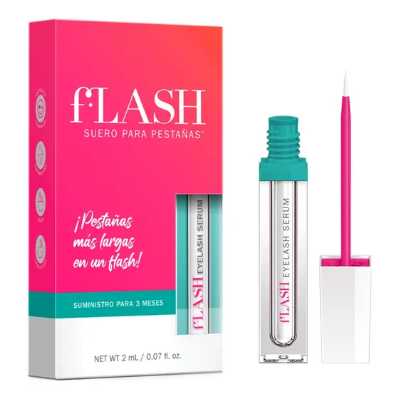 Serum Suero Alargador Y Engrosador De Pestañas Flash 2ml