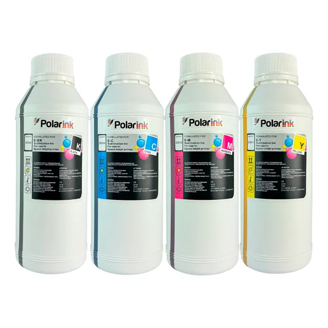 Kit 4 Tintas Para Sublimar Sublimacion Medio Litro 500ml C/u Negro / Cyan / Magenta / Amarillo.