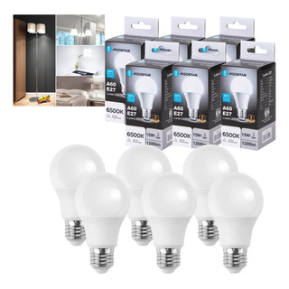 Pack 6 Uds Foco Aigostar Led A60 E27 Luz Fria 15w 6500k Pack 6 Uds Foco Aigostar Led A60 E27 Luz Fria 15w 6500k