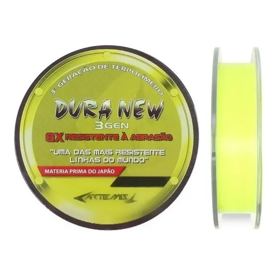 Linha Duranium Dura New 0,35 M Monofilamento Amarela 100 Mts