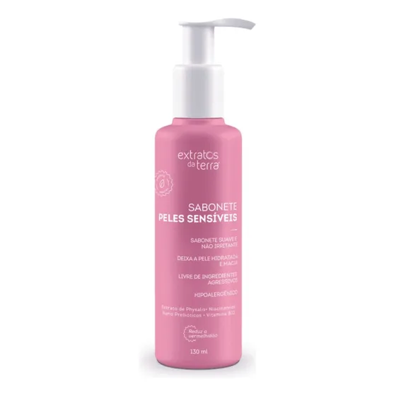 Sabonete Peles Sensíveis Rosácea 130 Ml - Extratos Da Terra