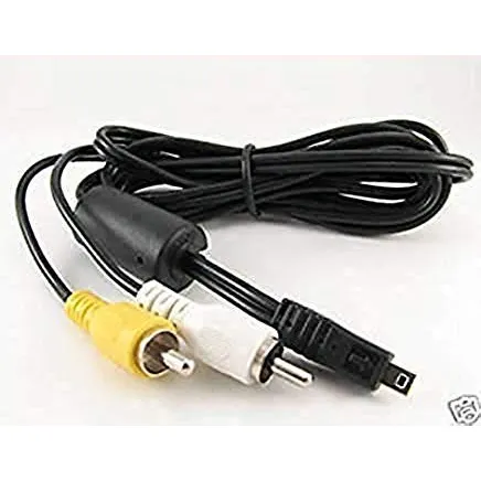 Cable Av Para Pentax I-avc7 Iavc7 Q Negro Blanco Optio Rz18