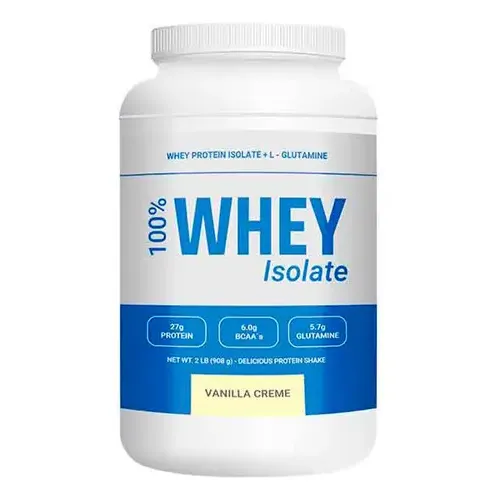 Platinum 100% Whey Protein Isolate Vainilla 908g Glutamina BCAA | Cuotas sin interés