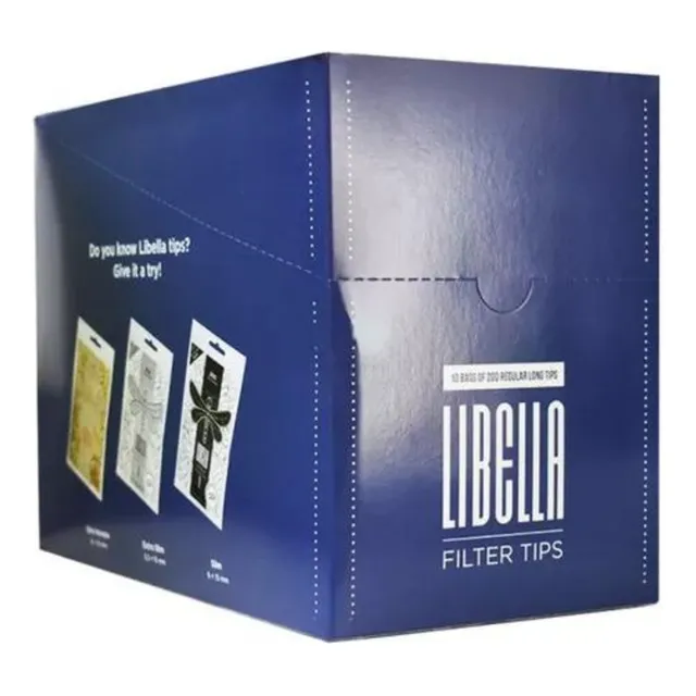 Caja De 10 Filtros Libella Regular Long X 200 Unidades C/u.