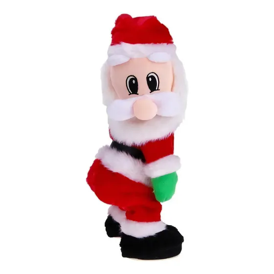 Papai Noel Dançarino Mexendo Bumbum Enfeite Natal