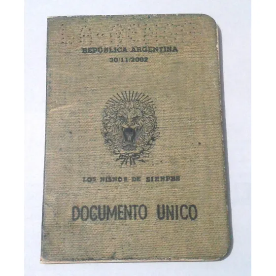 La Renga Documento Único Impecable Dni Metalyrocktigre