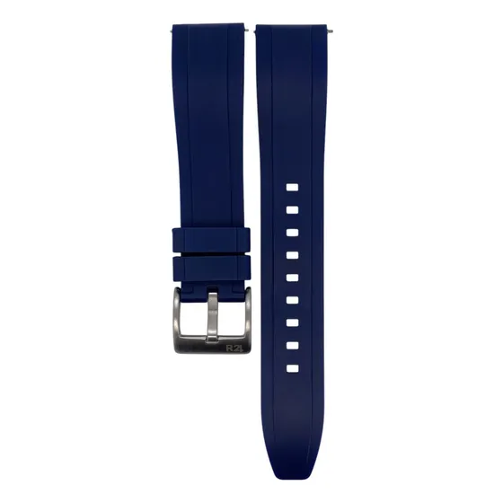 Correa Reloj Caucho R24 Zn9 Colores 20mm 22mm 24mm 26mm Color Azul