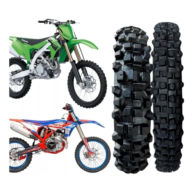 Kit 2 Pneus 100/100-18 + 90/90-21 Xr 250 Xtz 250 Xre 300
