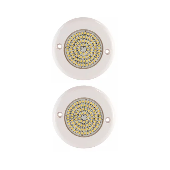 Luz Multicolor Rgb Piscina Jacuzzi Led 10w 10cm 12v Ip68 X2