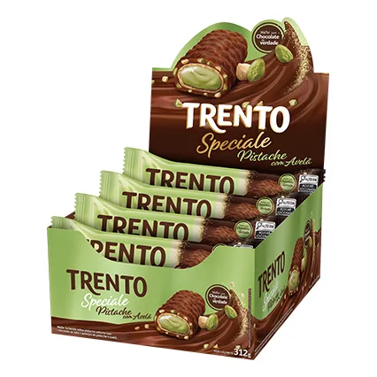 Chocolate Trento Speciale Pistache Com Avelã 12 Uni De 26g