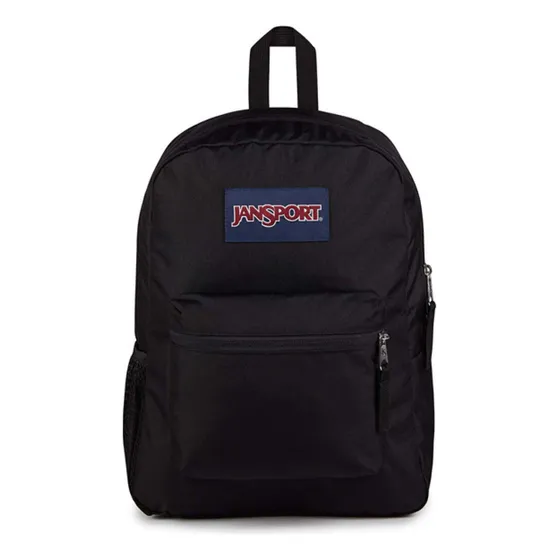 Mochila Escolar Urbana Unisex Jansport Transport Pack Color Negro Diseño De La Tela Liso