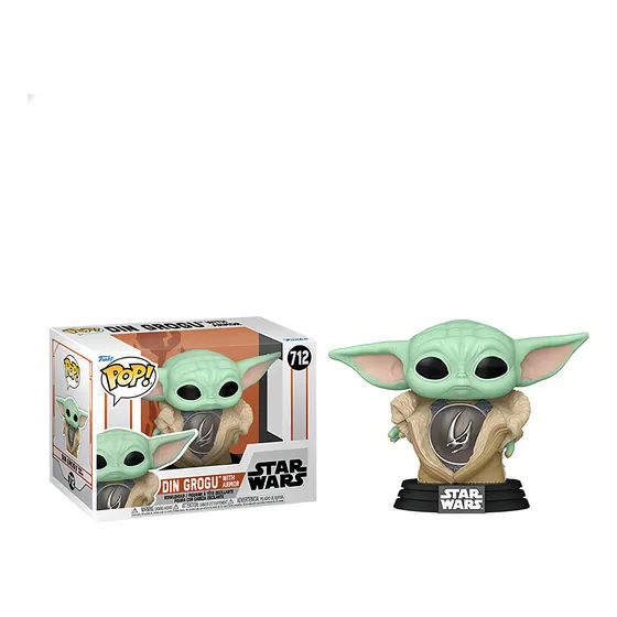 ¡funko Pop! Din Grogu De Star Wars Con Armor 712