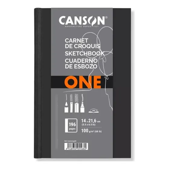 Caderno De Desenho Canson Art Book One 100g A5 98fls