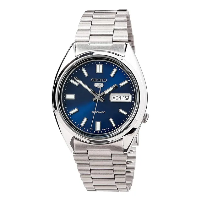 Reloj Seiko 5 Automatic Snxs77 Para Hombre Con Esfera Azul