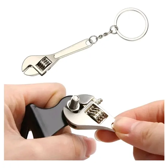 Llavero Metal Herramienta Llave Ajustable Nuevos.