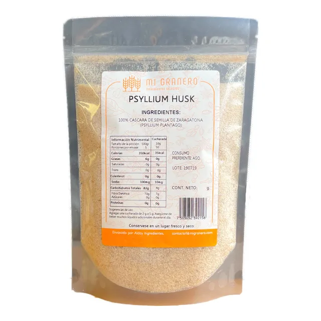 Psyllium Husk Zaragatona En Cascarilla Plantago 1 Kg