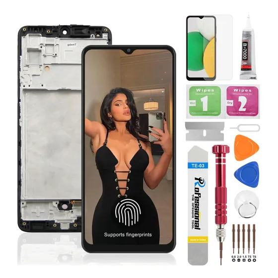 Okbichi Amoled Pantalla Para Samsung Galaxy A32 4g Con Marco Sm-a325f, Sm-a325f/ds, Sm-a325m, Sm-a325n