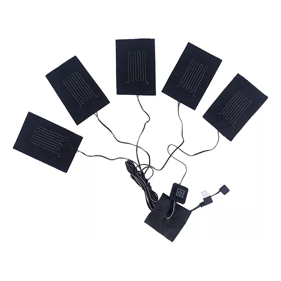Chaleco Eléctrico 5 En 1 Calentador Chaqueta De Tela