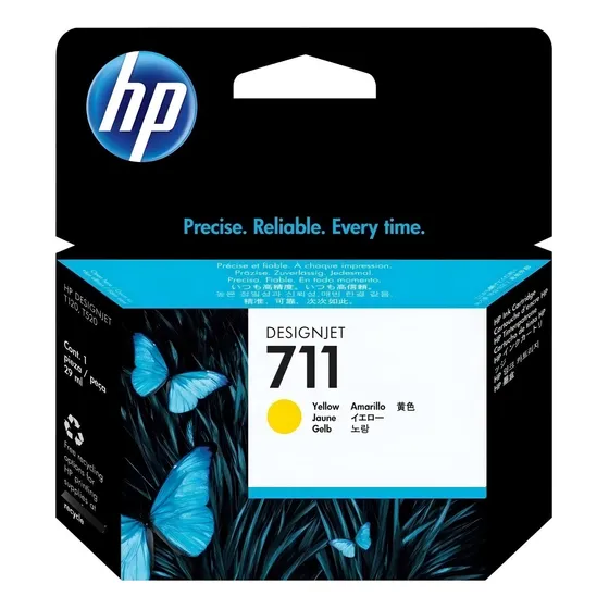 HP DesignJet 711 Cartucho De Tinta Color Amarillo De 29 mL