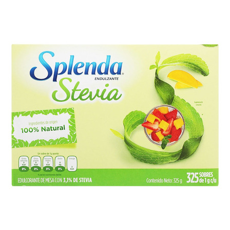 Edulcorante Splenda Stevia en polvo caja 325 g 325 u