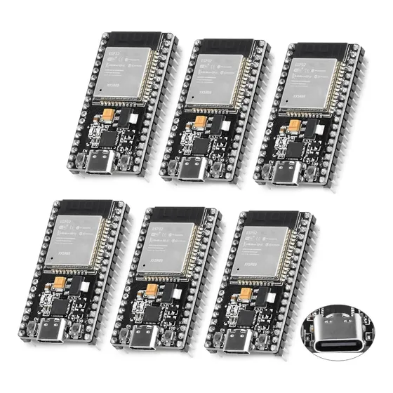 Kit De Desarrollo Esp32 Con Wroom, Usb-c, 38 Pines, 6 Unidad
