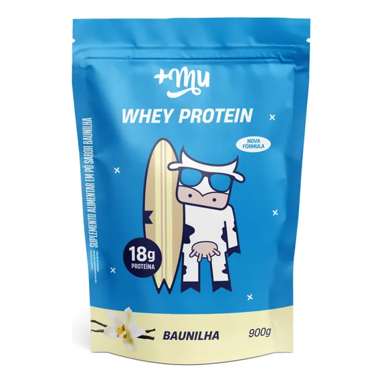 Whey Concentrado Proteína Baunilha Refil 900g +Mu