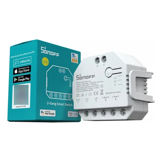 Interruptor Inteligente Wifi Cortina Doble Relé Compatible A
