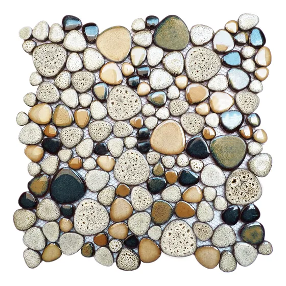 Azulejos Mosaico Pared Beige Para Baño