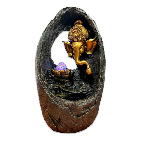 Fuente De Agua Cascada Ganesha Rustica Almazen Deco 60cm Fuente De Agua Cascada Ganesha Rustica Almazen Deco 60cm