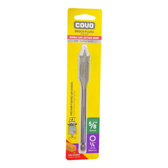 Mechas Para Madera Tipo Pala 5/8 Truper Codigo: 2715756