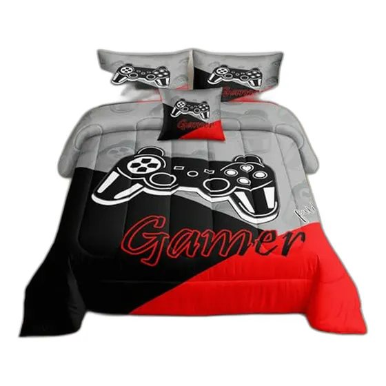 Juego De Cama Gamer Para Adolescentes Y Adultos, Set De 6 Pi