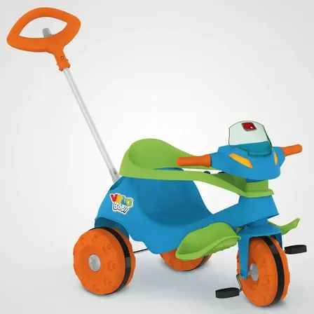 Triciclo Velobaby Passeio & Pedal Azul Bandeirante Azul