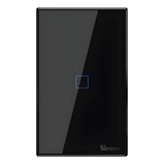 Interruptor Wifi De Pared Sonoff De 1 Canal Con Rf - Negro