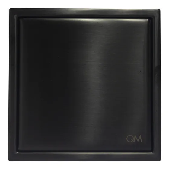 Rejilla Ciega Quality Metal Negra Centro De Piso 10x10cm