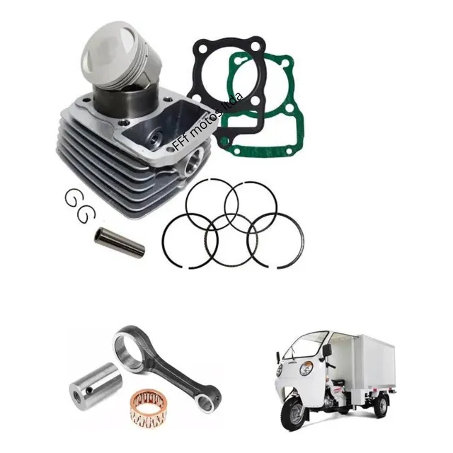 Kit Cilindro Do Motor Triciclo Motocar Mtx 150 Tuk-tuk