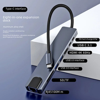 Base De Expansión Ocho En Uno: Ocho En Uno Tipo C A Hdmi Base De Expansión Ocho En Uno: Ocho En Uno Tipo C A Hdmi