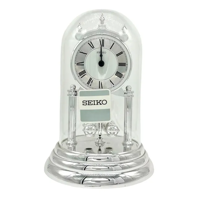 Reloj De Mesa Seiko Qhn006 Con Pendulo Giratorio