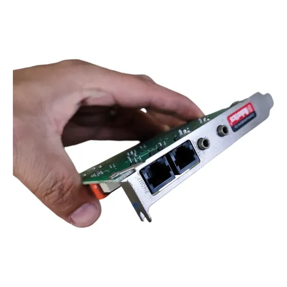 Placa De Internet Antiga Slot Isa Us Robotics Pc 486 Retrô